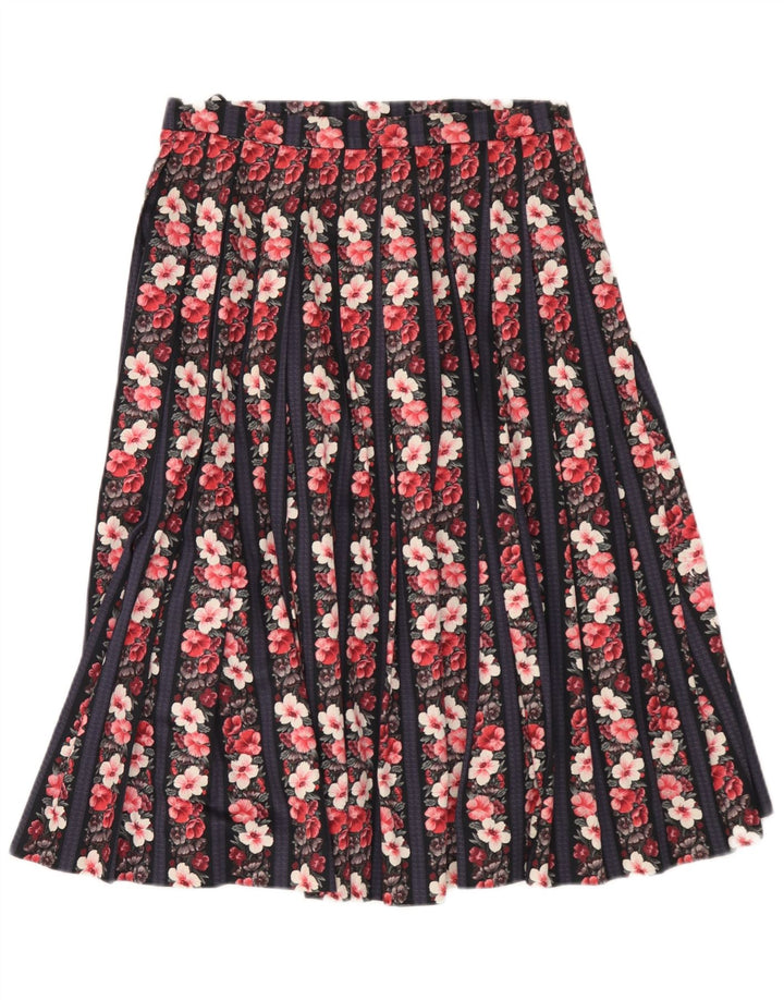 jupe plissée femme vintage W30 Medium Multicolore Floral