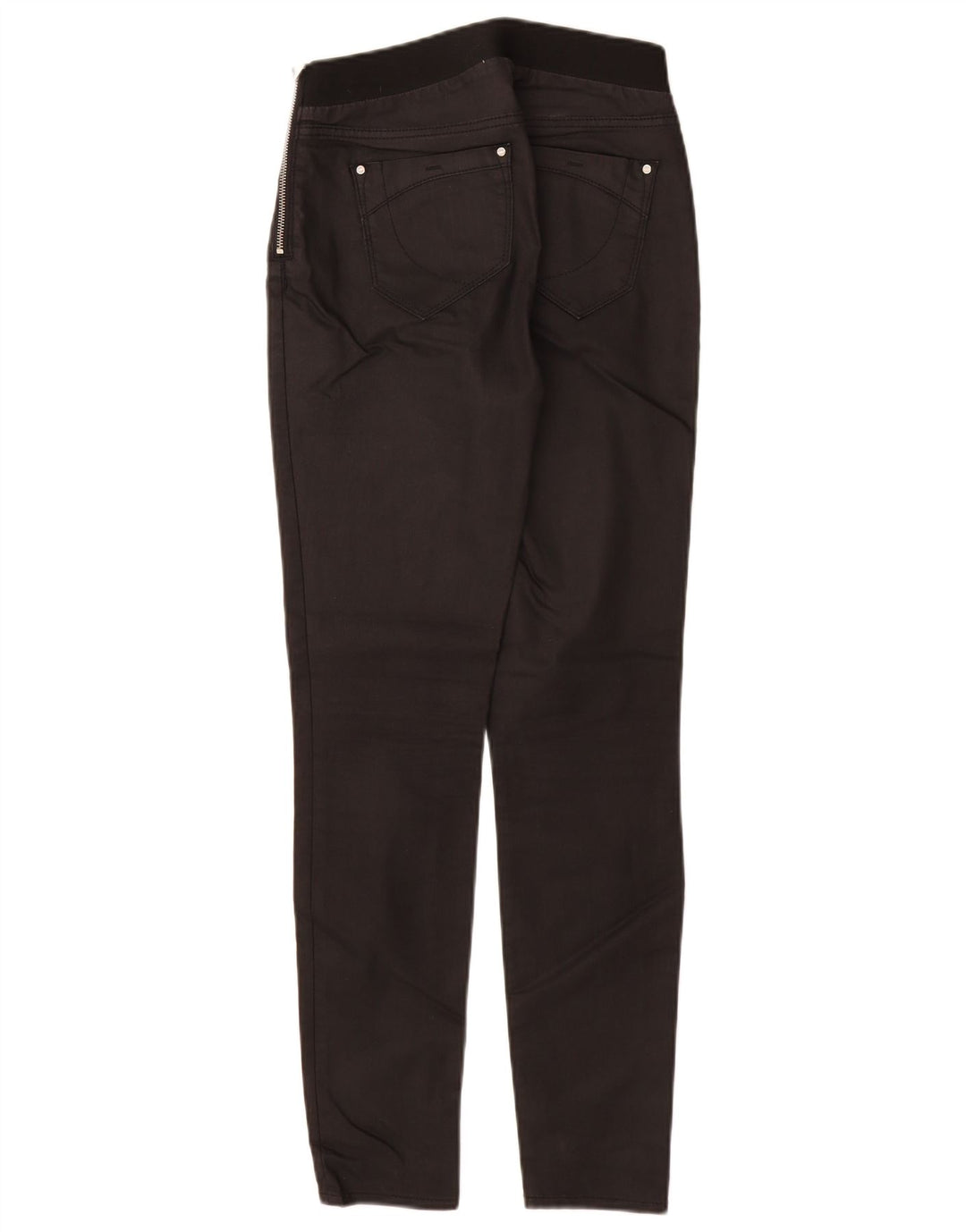 KAREN MILLEN Pantalon Jegging Femme UK 8 Small W26 L29 Noir