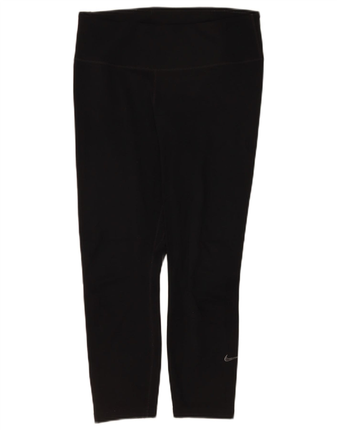 Nike Legging Capri Dri Fit Femme UK 12 Noir Moyen Polyester