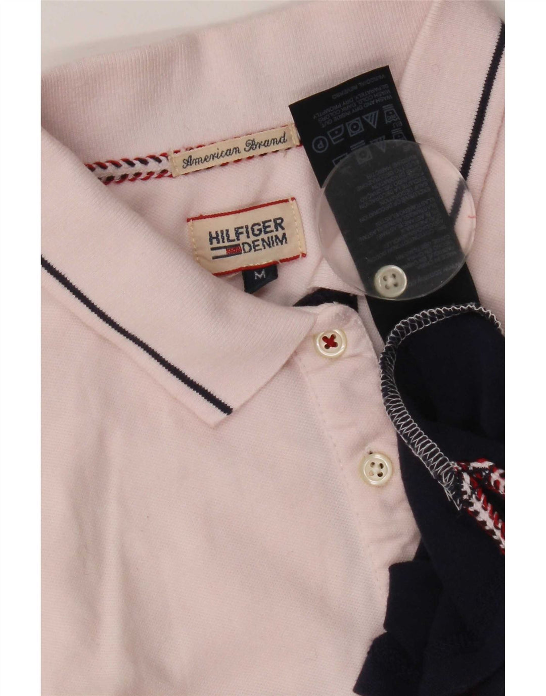 Tommy Hilfiger Polo Femme UK 12 Medium Multicolore Colourblock