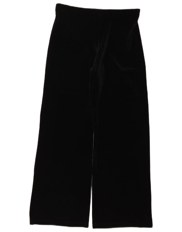 Marks & Spencer Pantalon décontracté à jambe large pour femme UK 14 Medium W34 L30 Noir