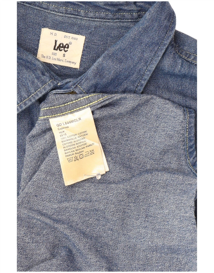 Lee Chemise en Jean Small Bleu Coton Homme