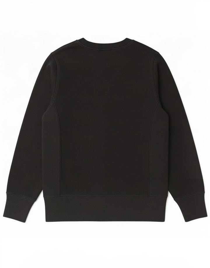 Champion Reverse Weave Sweatshirt Jumper UK 10 Petit Coton Noir