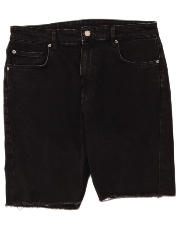 Zara Short en jean pour homme EU 42 Large W32 Noir