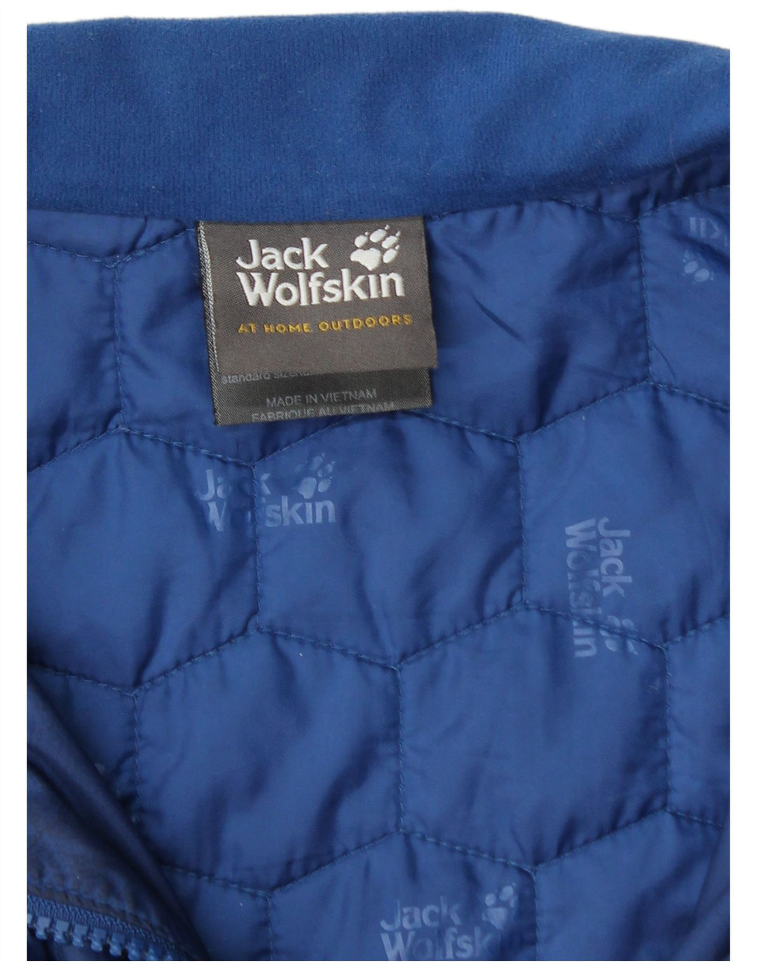 JACK WOLFSKIN Veste matelassée pour homme UK 40/42 Large Bleu Polyester