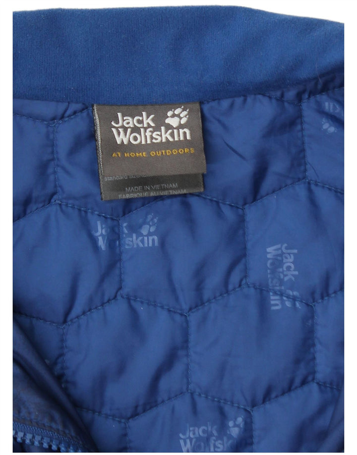 JACK WOLFSKIN Veste matelassée pour homme UK 40/42 Large Bleu Polyester