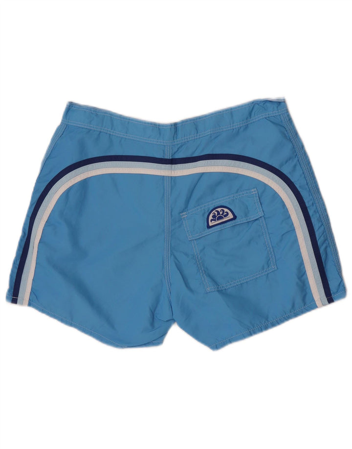 Sundek Short de bain homme en nylon color block bleu moyen