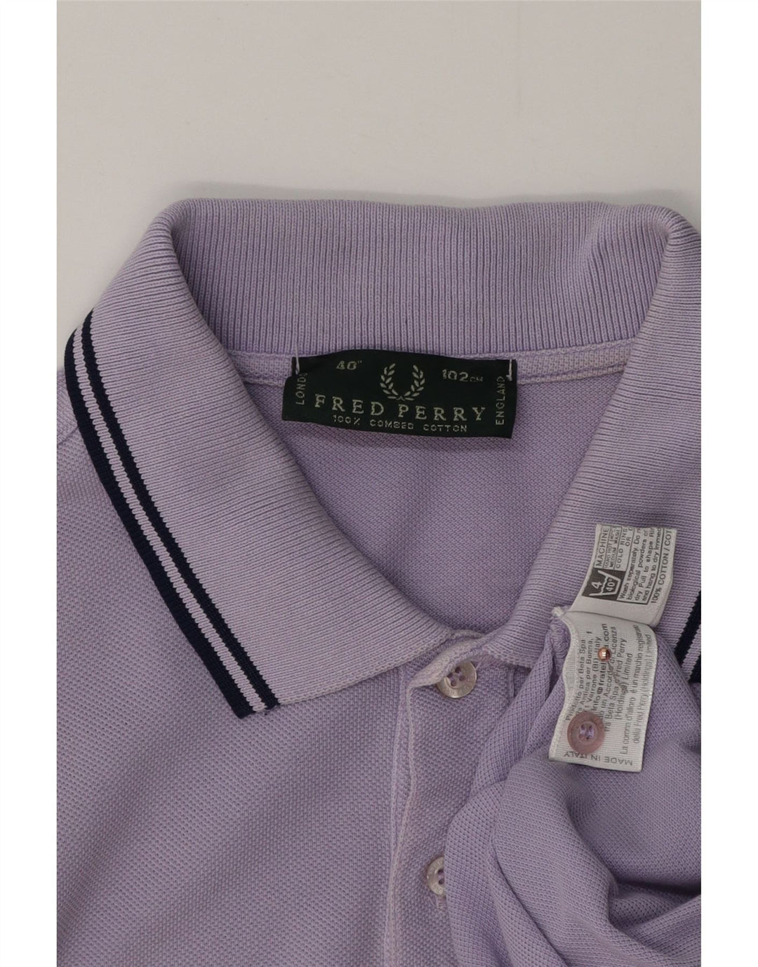 FRED PERRY Polo Homme Petit Violet Coton