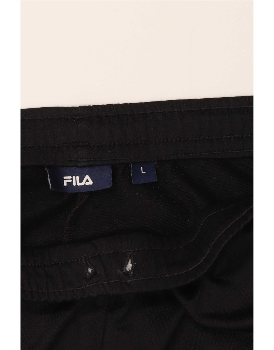 Fila Pantalon de survêtement pour homme Large Noir Colorblock Polyester