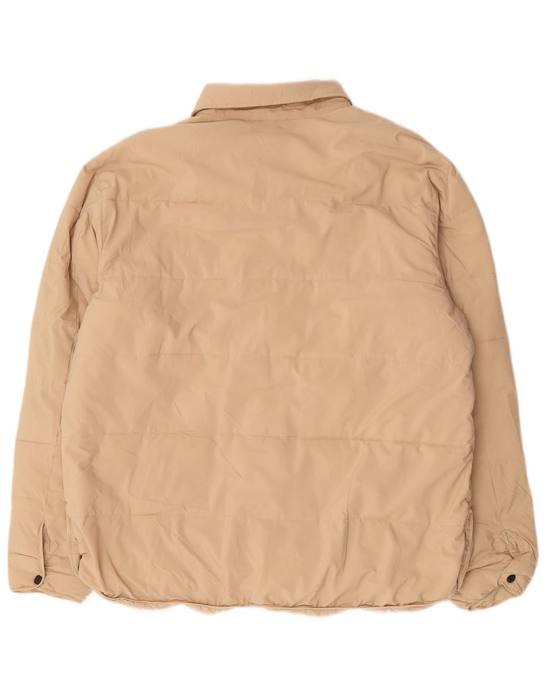 Zara Veste matelassée pour homme UK 40 Large Beige Polyester