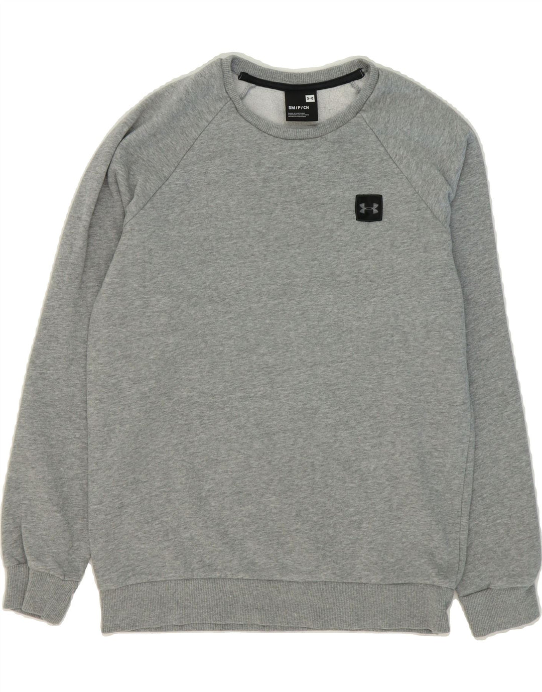 UNDER ARMOUR Womens Oversized Sweatshirt Jumper UK 10 Small Grey Cotton Vintage Under Armour and Second-Hand Under Armour from Messina Hembry 