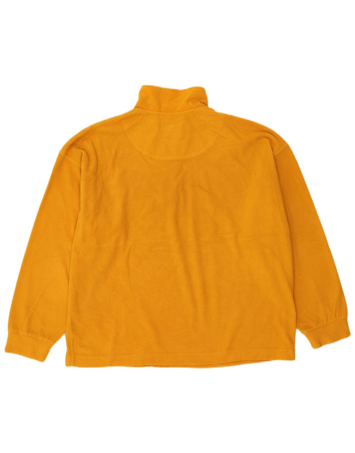 Think Pink Pull Polaire à Col Zippé Homme Large Jaune