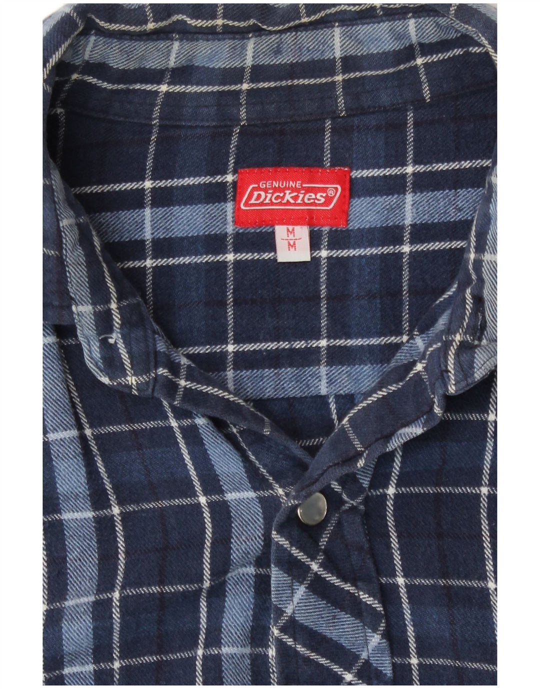 Dickies Chemise en Flanelle Homme Bleu Marine Moyen à Carreaux