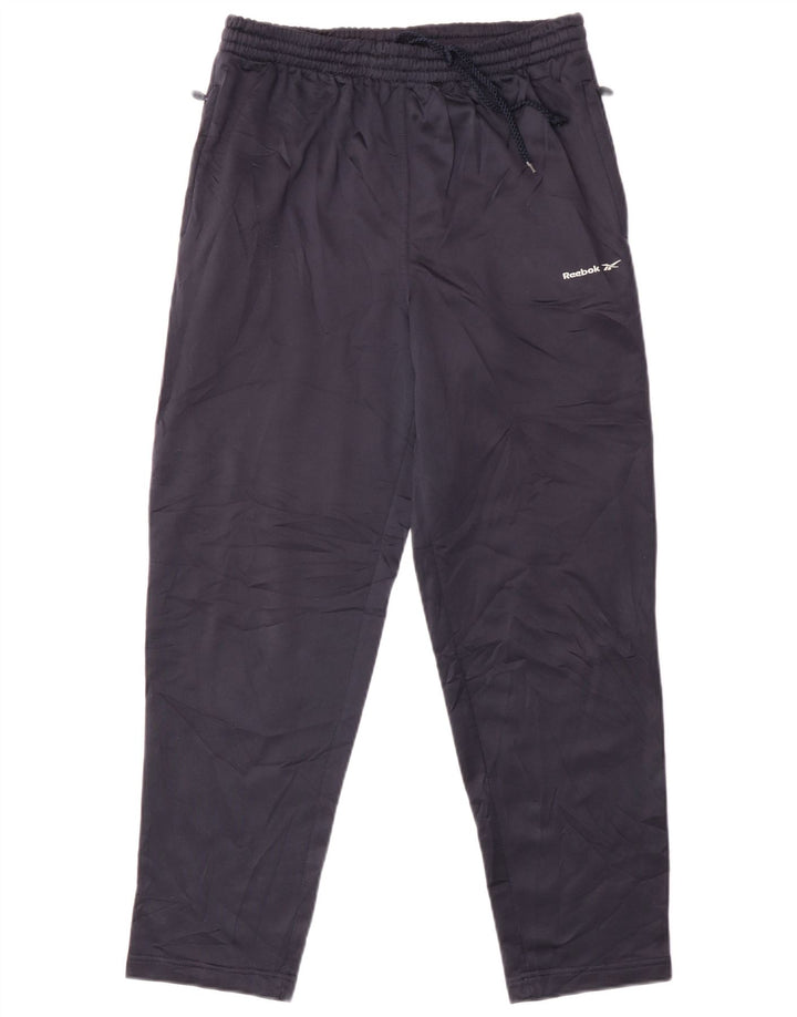Reebok Pantalon de Survêtement Garçon 13-14 ans Bleu Marine Polyester