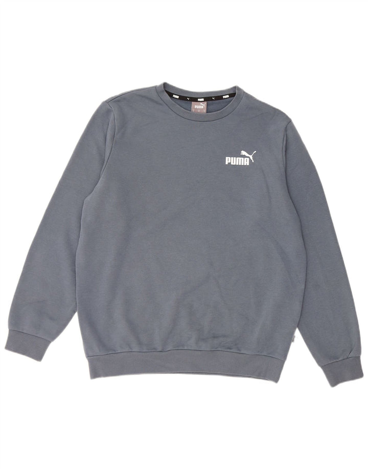 PUMA Sweat-Shirt Homme Gris Moyen Coton