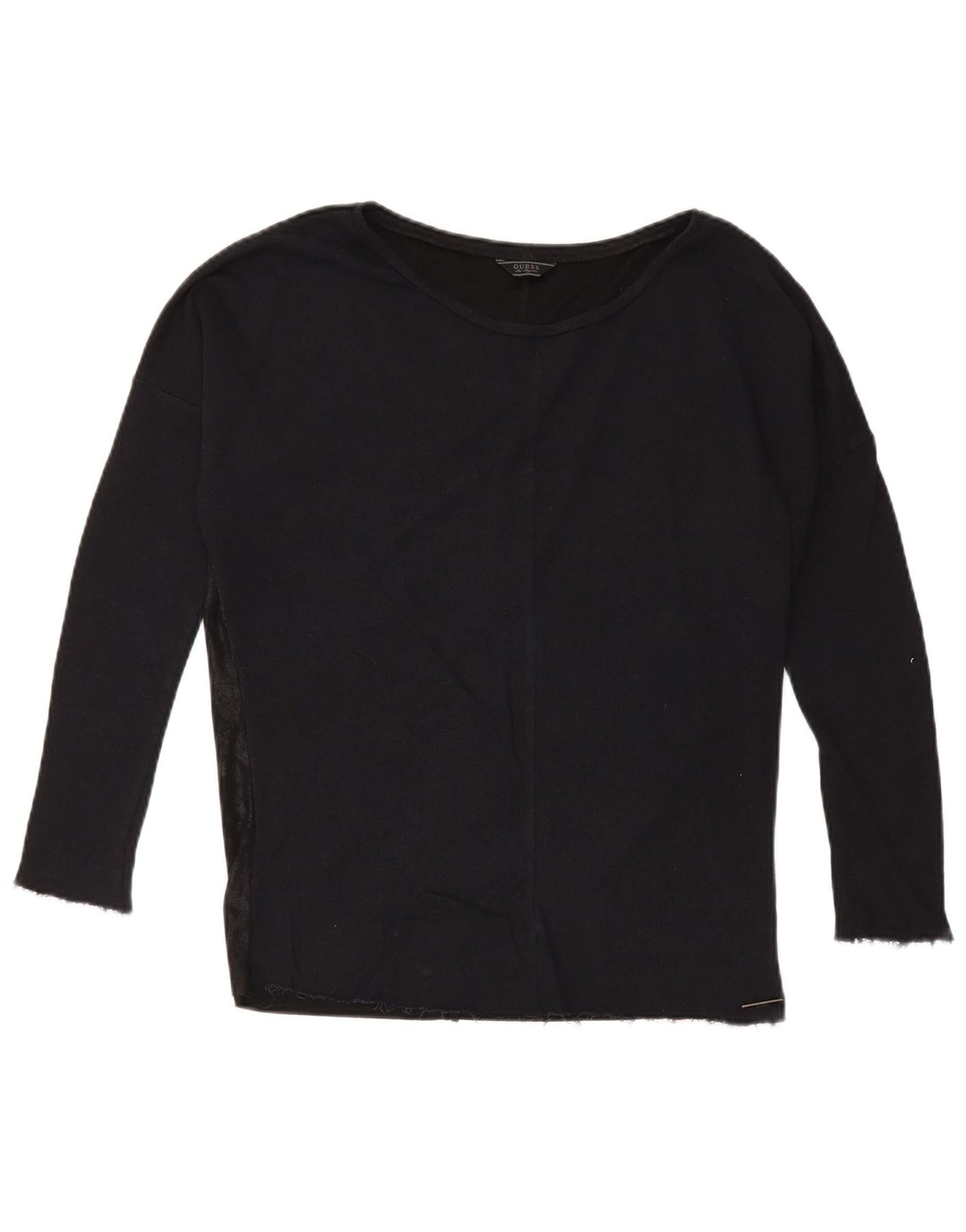 Guess Haut surdimensionné à manches longues pour femme UK 10 Small Noir