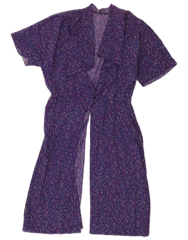 Max Mara Robe de plage transparente pour femme UK 16 Large Violet rayé