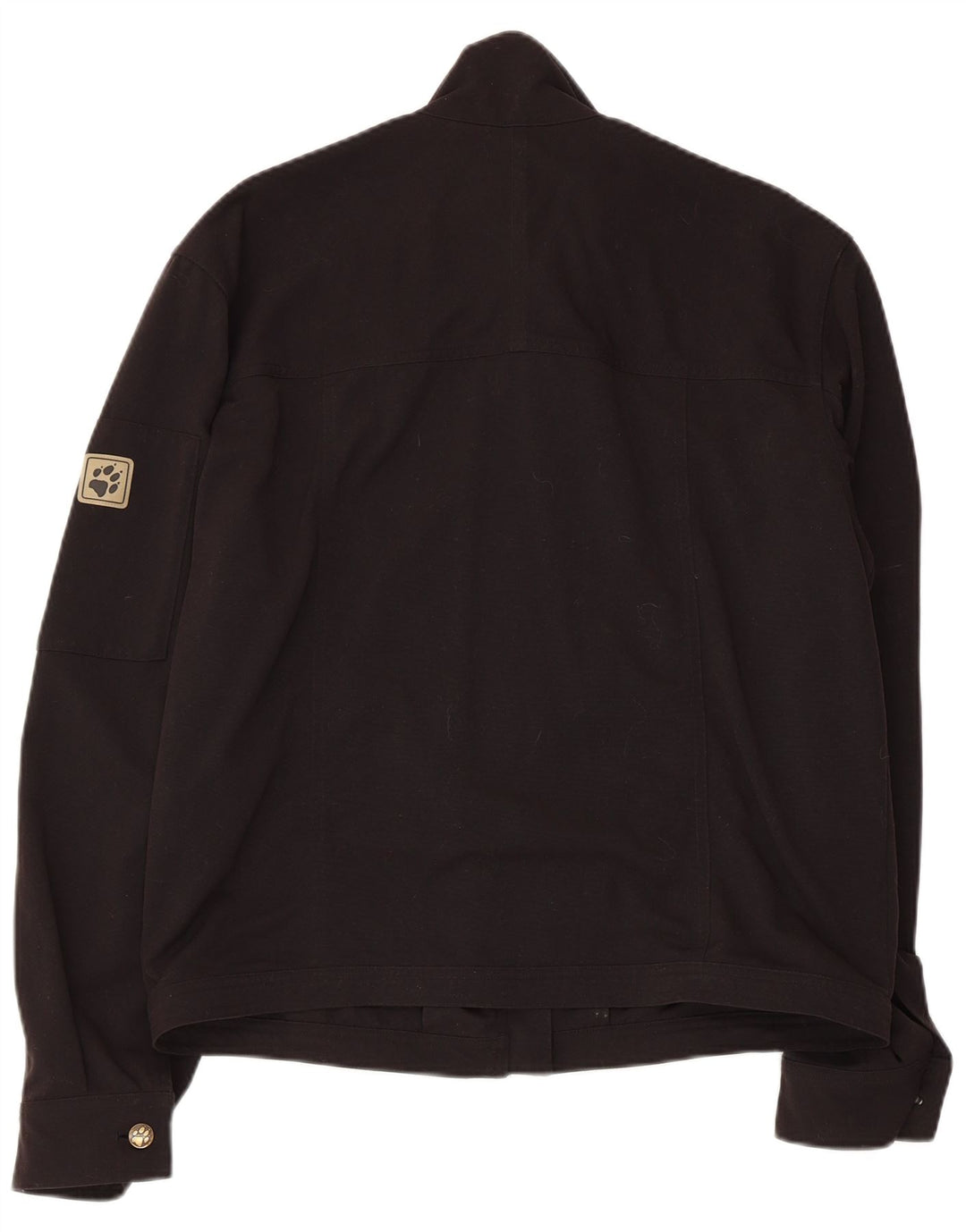 JACK WOLFSKIN Veste de Pluie Homme UK 36/38 Moyen Noir Polyamide