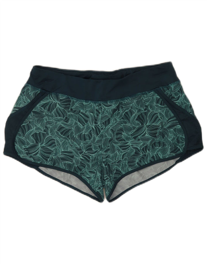 Mountain Warehouse Short de sport à motif abstrait pour femme UK 14 Large Vert