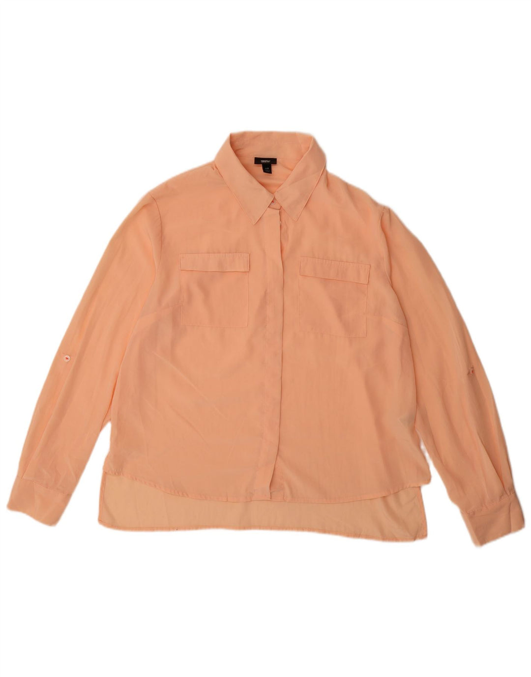 Mossimo Chemise Chemisier Femme UK 16 Large Orange Polyester