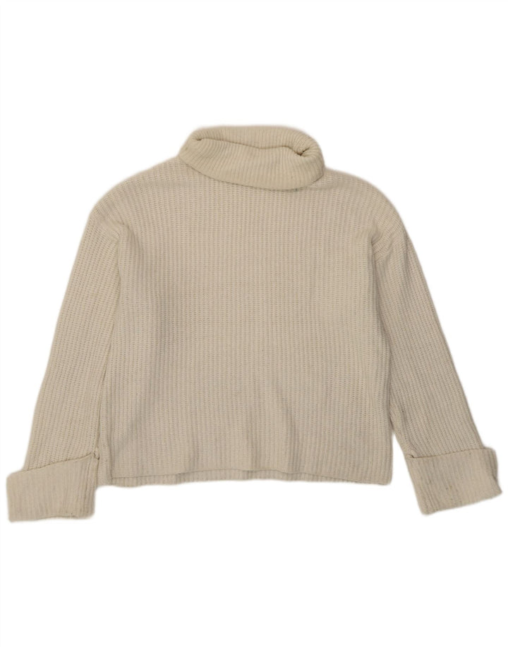 Marks & Spencer Pull Col Roulé Homme Petit Blanc Cassé Polyamide