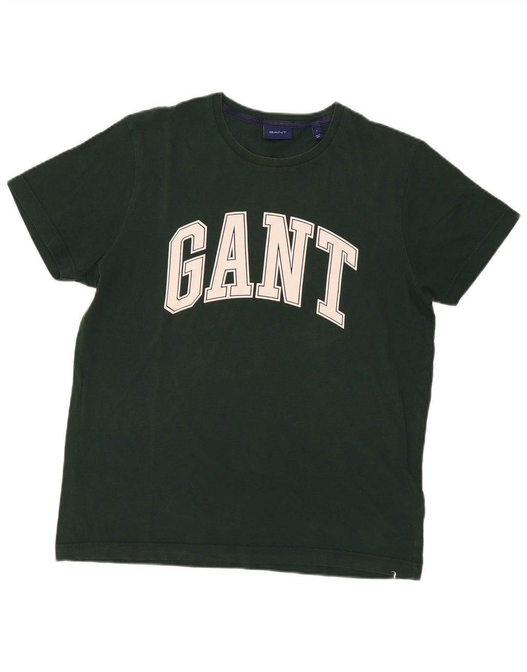 Gant Homme Graphic T-Shirt Top Large Vert Coton