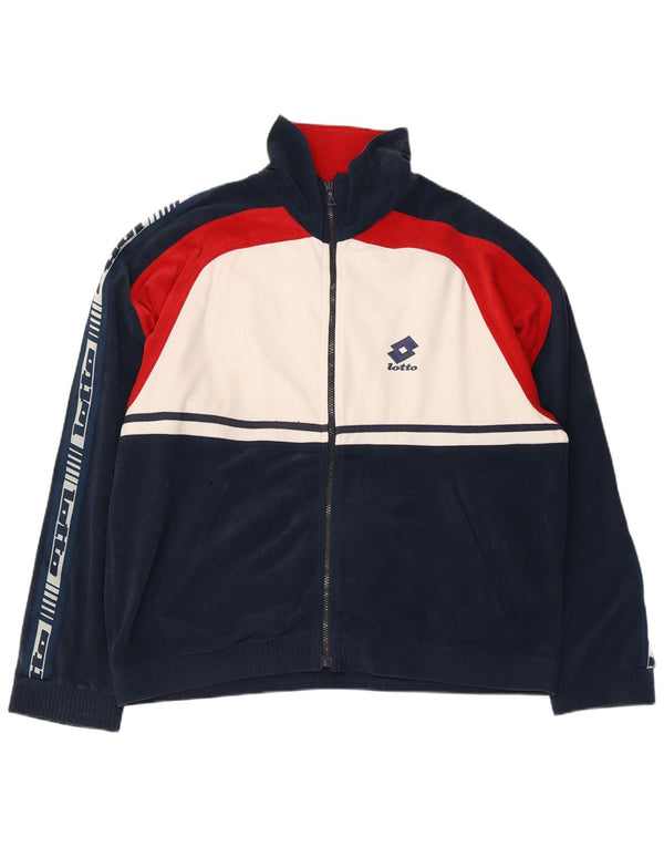 Lotto Veste de survêtement pour homme UK 40/42 Large Bleu marine Colourblock