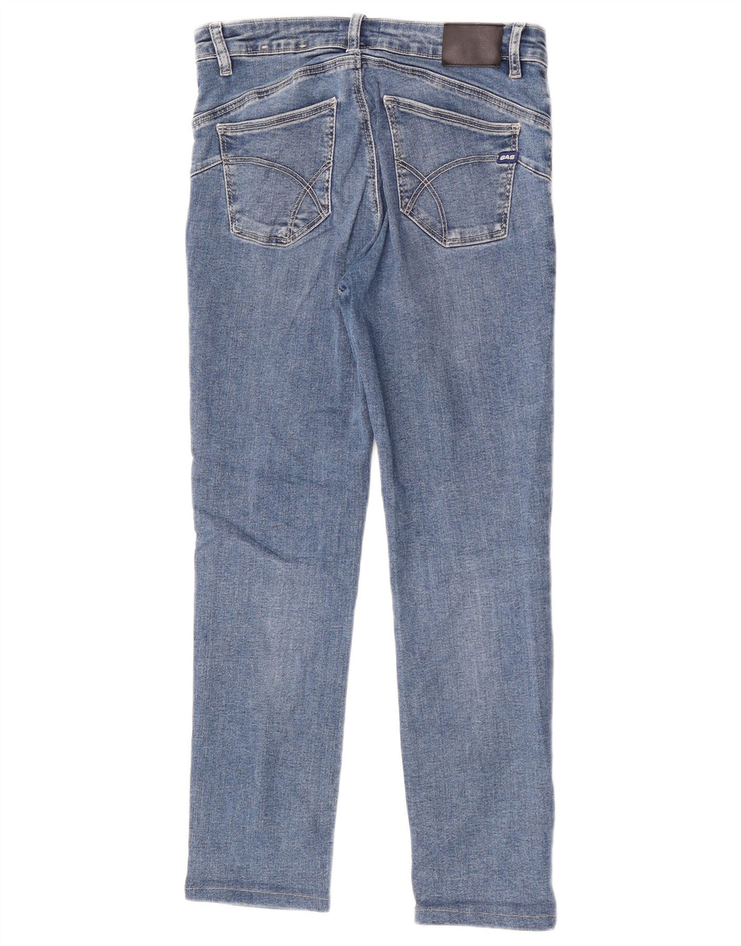 Gas Jean Slim Femme W27 L26 Bleu Coton