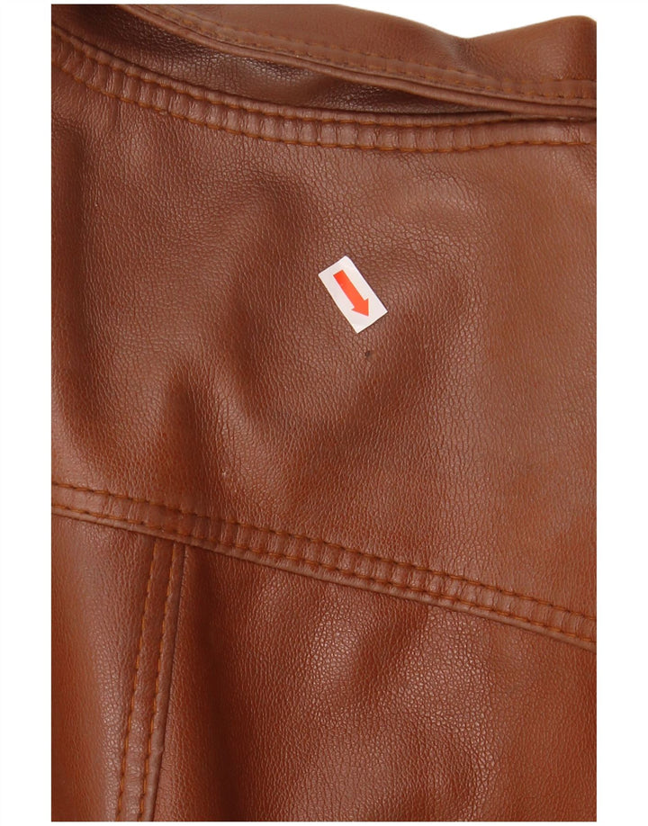 veste en cuir homme vintage UK 38 Brun moyen
