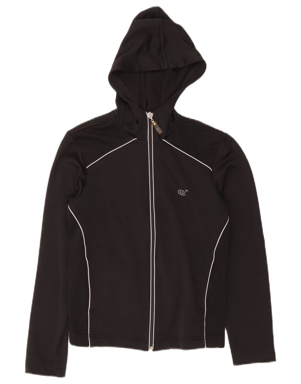 Sergio Tacchini Pull à capuche zippé pour femme UK 10 Petit Noir