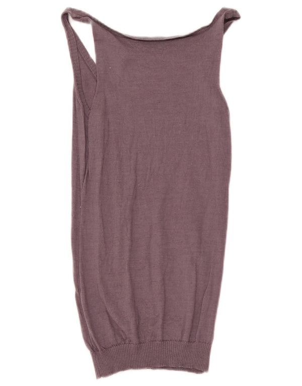 Massimo Dutti Débardeur pour femme UK 12 Laine violet moyen