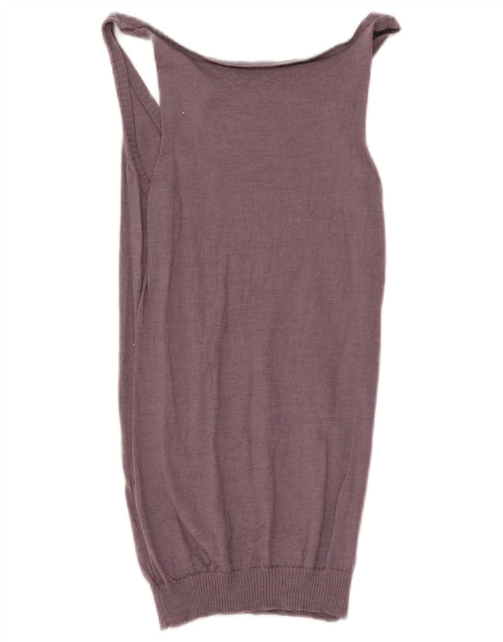 Massimo Dutti Débardeur pour femme UK 12 Laine violet moyen