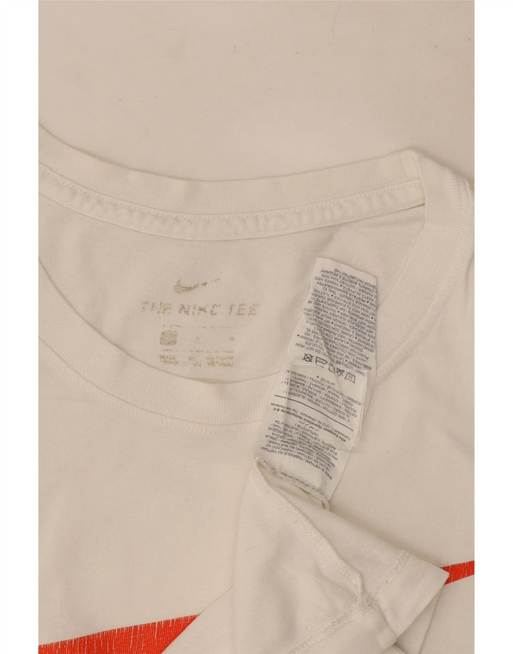 Nike T-shirt graphique pour homme en coton blanc Taille L