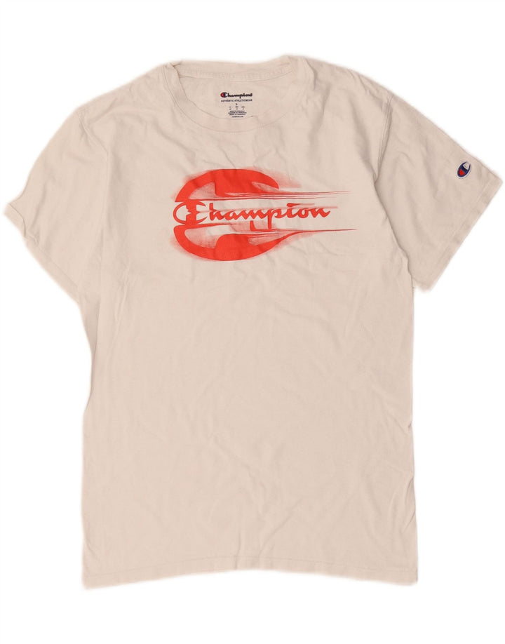 Champion T-Shirt Graphique Homme Petit Blanc