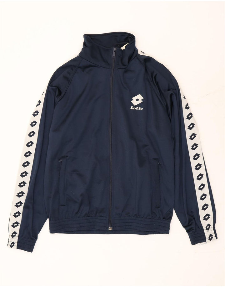 Lotto Veste de Survêtement Graphique pour Homme Large Bleu Marine Colorblock