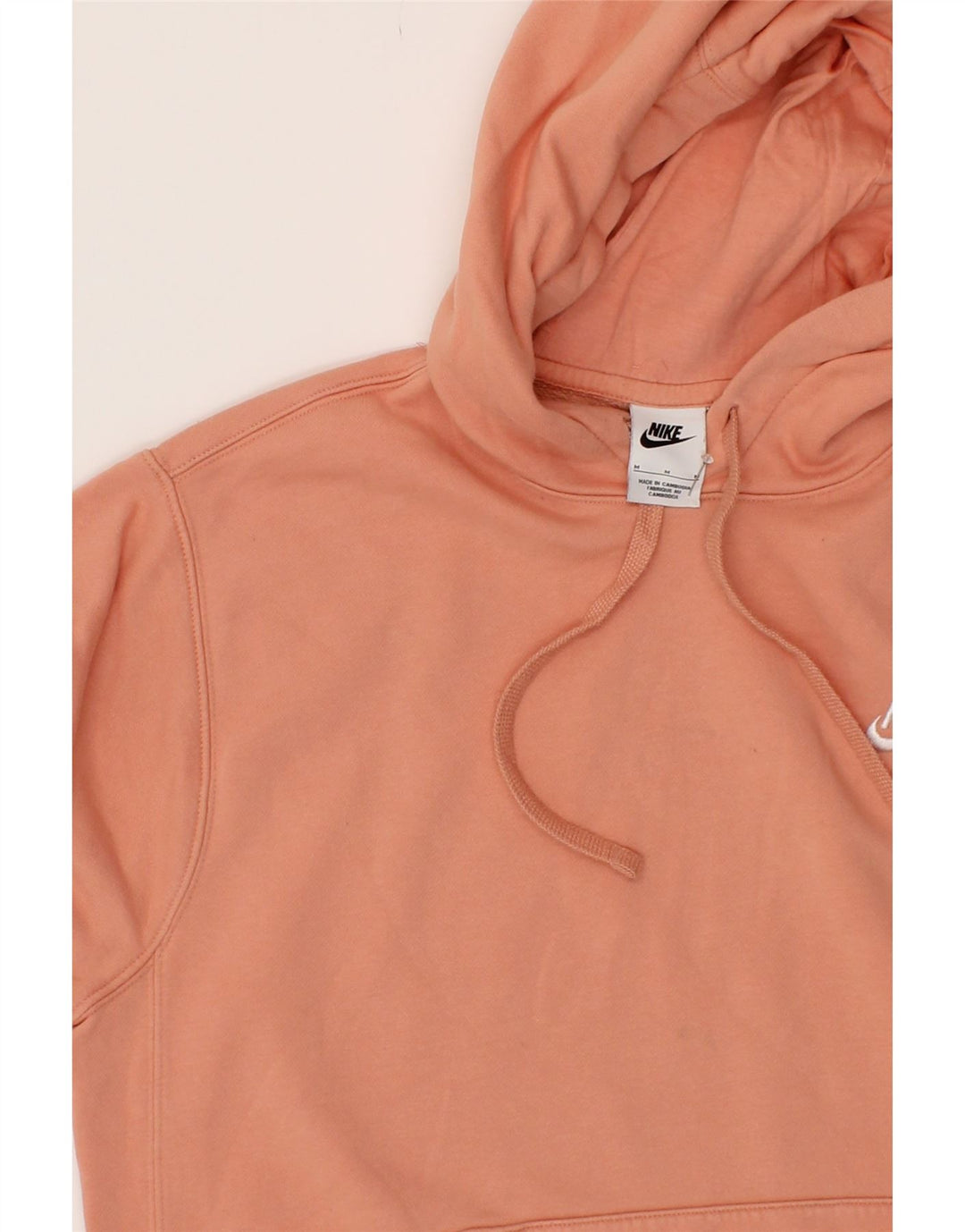 NIKE Mens Hoodie Jumper Medium Pink Cotton Vintage Nike and Second-Hand Nike from Messina Hembry 