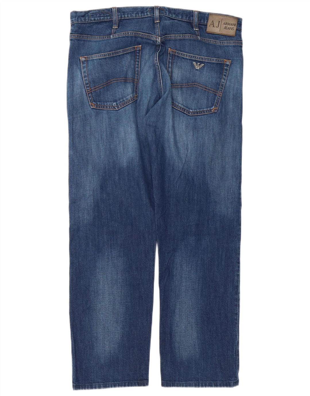 Armani Homme Jean Droit Regular W36 L30 Bleu Coton