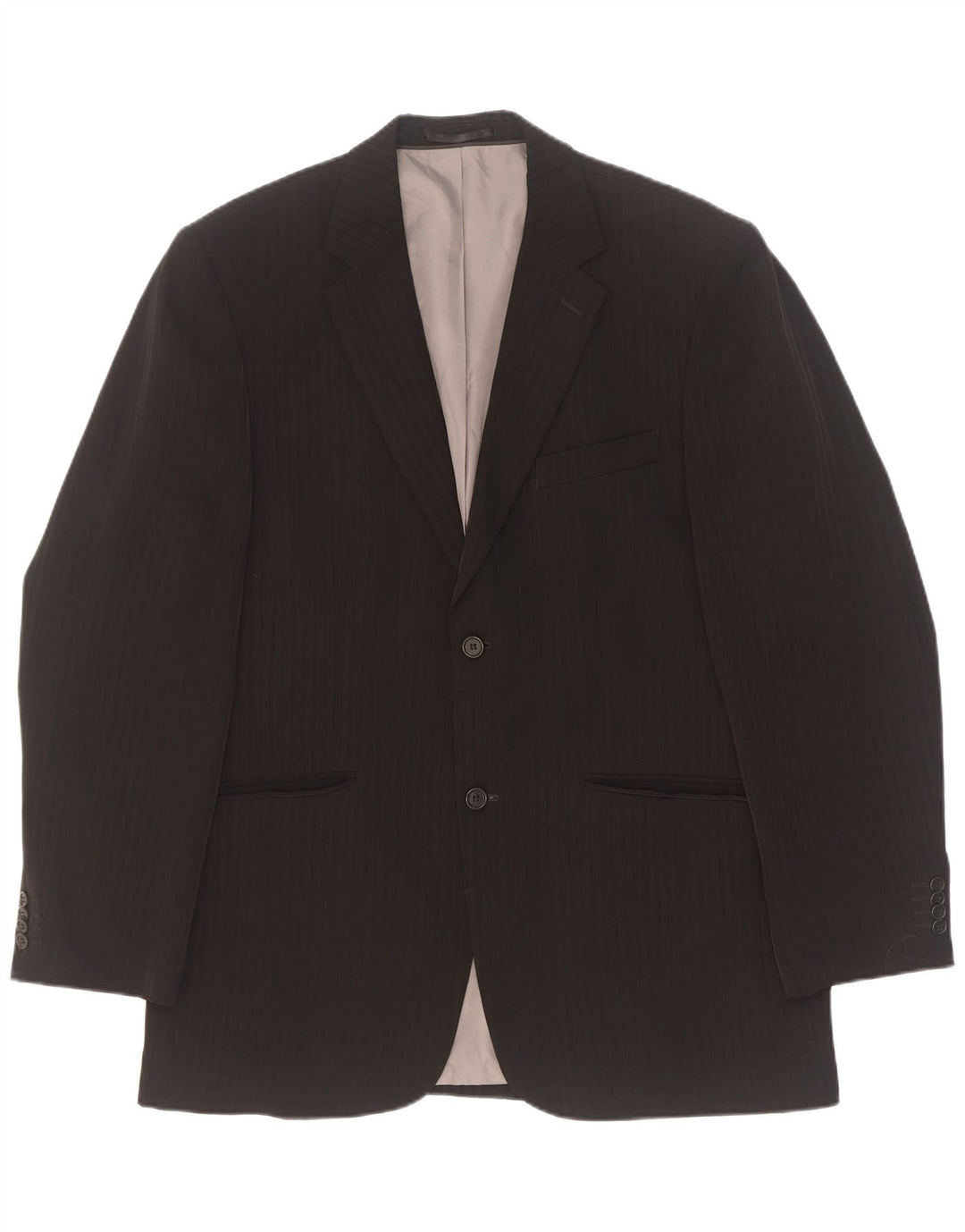 Angelo Litrico Veste Blazer 2 Boutons pour Homme UK 40 Grandes Rayures Noires