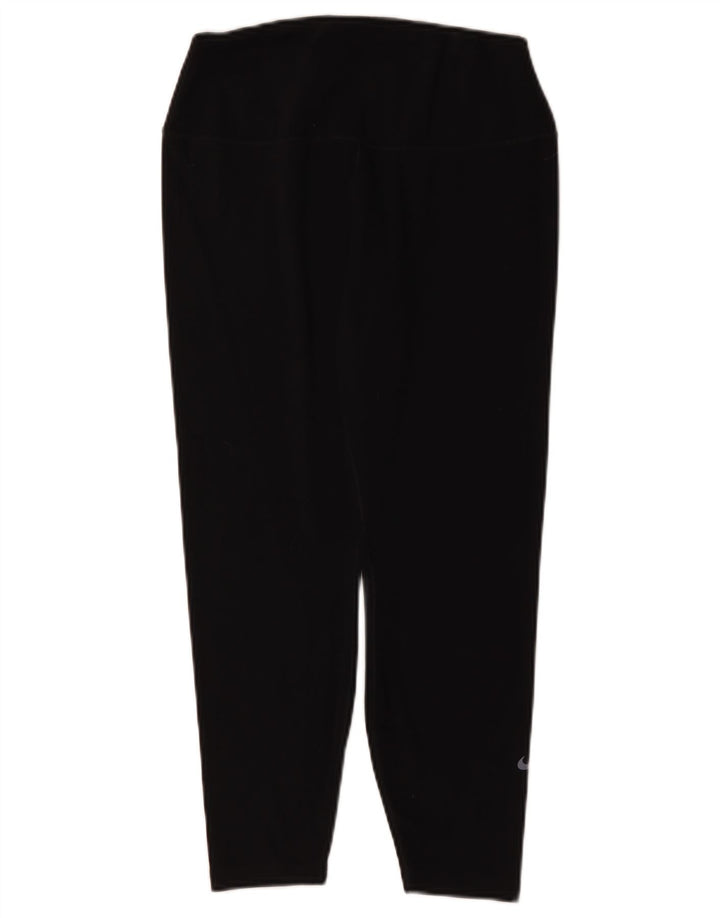 Legging Nike Dri Fit pour femme UK 16 Large Noir Polyester