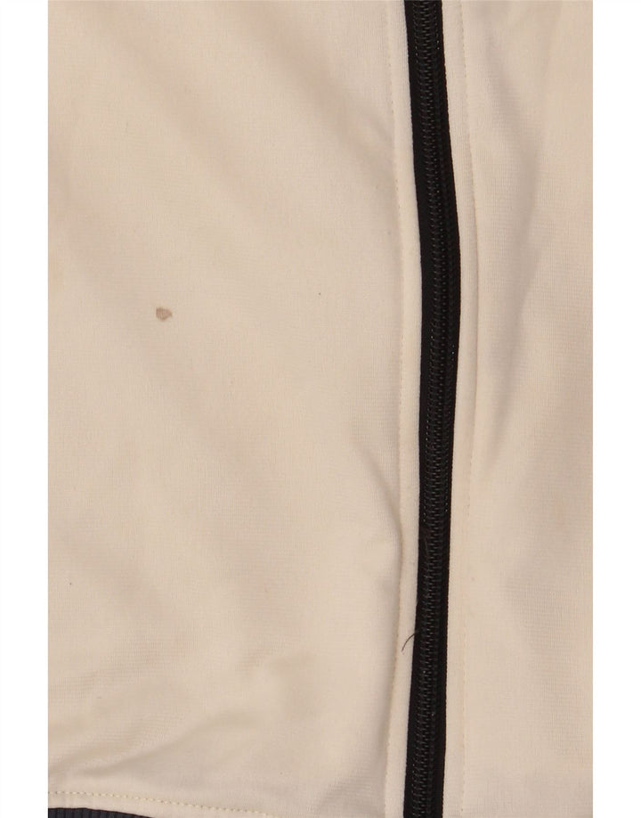 ARENA Veste de survêtement graphique pour femme UK 12 Medium Blanc Polyester