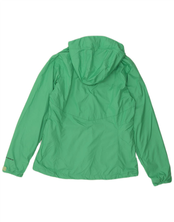 Columbia Veste de pluie à capuche pour femme UK 14 Vert moyen Polyester