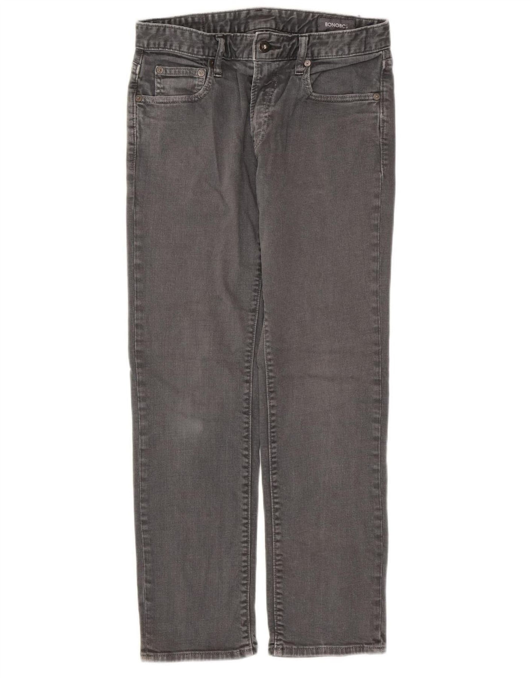 BONOBOS Jean droit femme W29 L30 gris coton