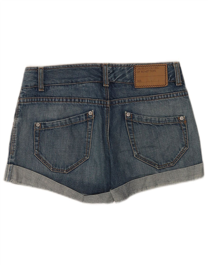BENETTON Short en Jean W30 Bleu Moyen Femme