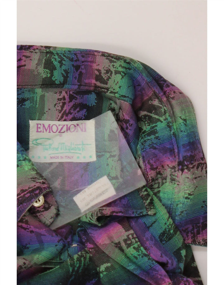 EMOZIONI Chemise à Motifs Abstraits Homme Grand Coton Multicolore