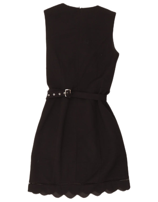 Oasis Robe fourreau sans manches pour femme UK 8 Petit Noir Polyester