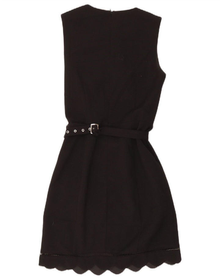 Oasis Robe fourreau sans manches pour femme UK 8 Petit Noir Polyester