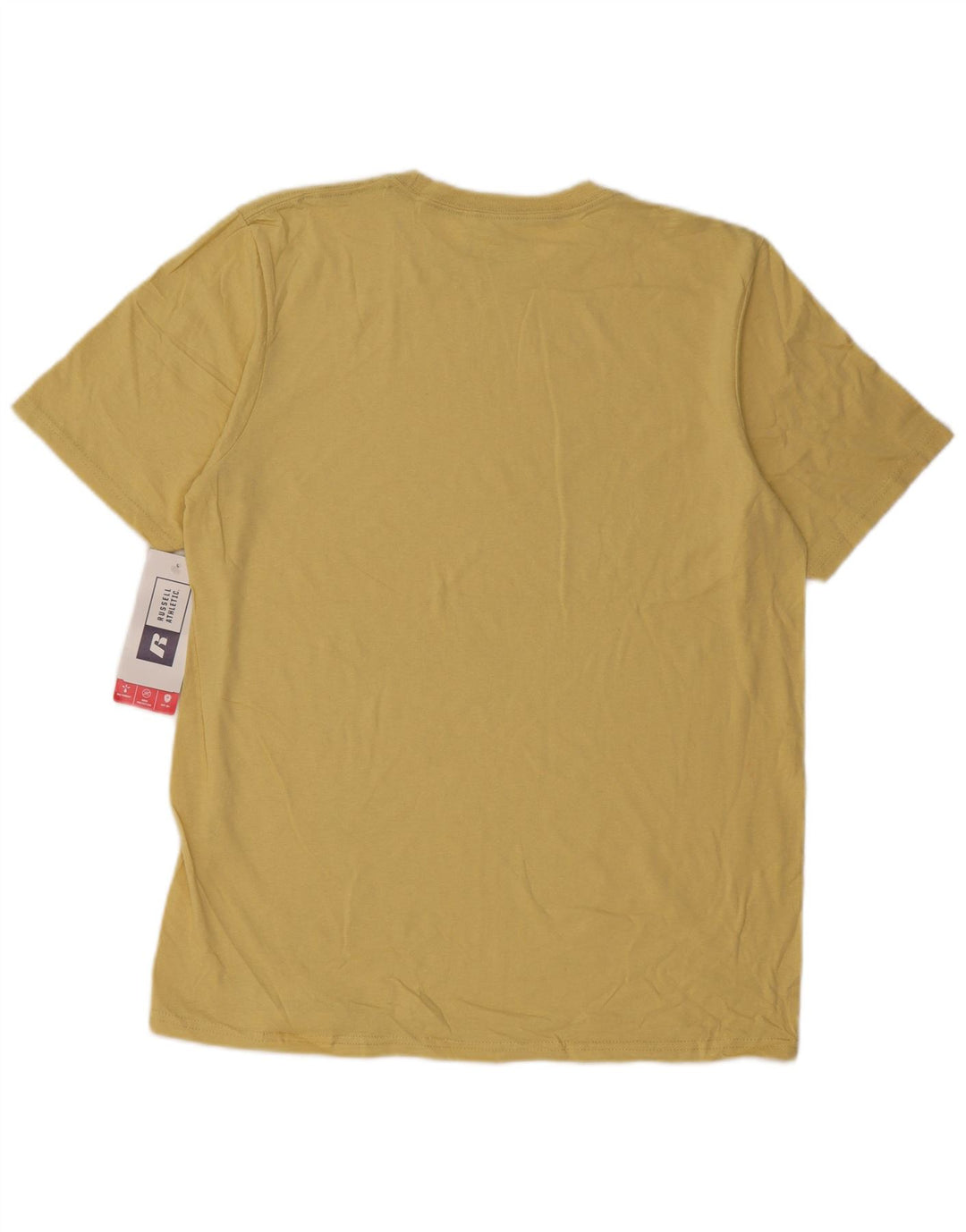 Russell Athletic T-Shirt Homme Jaune Moyen Coton
