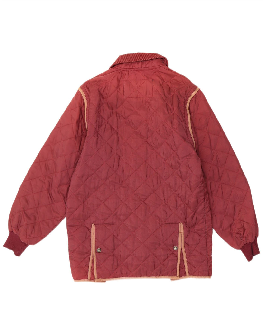 veste matelassée homme vintage UK 36 Petit nylon bordeaux