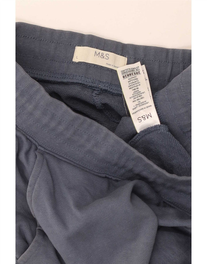 Marks & Spencer Short de sport pour hommes grand coton bleu
