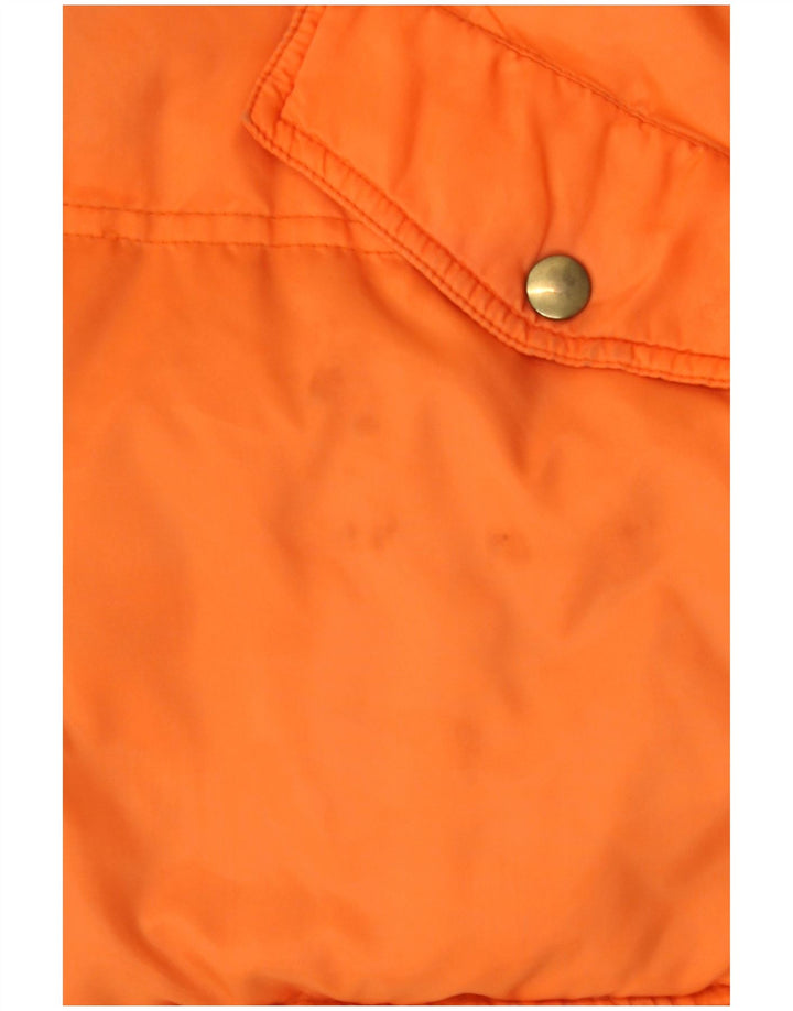 Cacao Veste matelassée pour homme UK 40 Large Orange